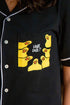 Women summer pajama set Black T-shirt + Pants